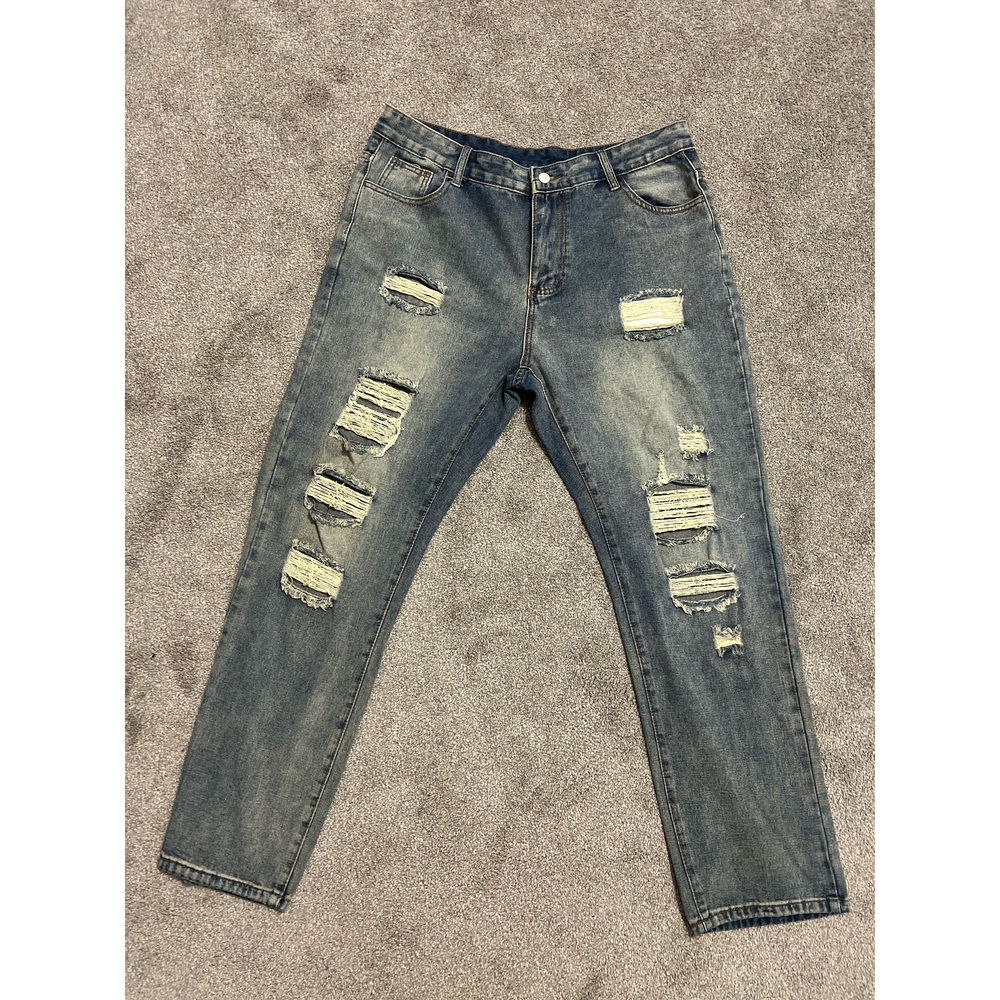 Edgy Distressed Denim